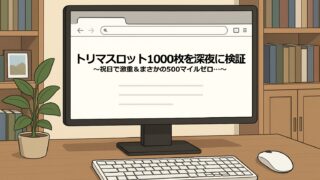 【実録】トリマスロット1000枚（200回）｜祝日深夜に回したら“激重＋大下振れ”の地獄回だった…