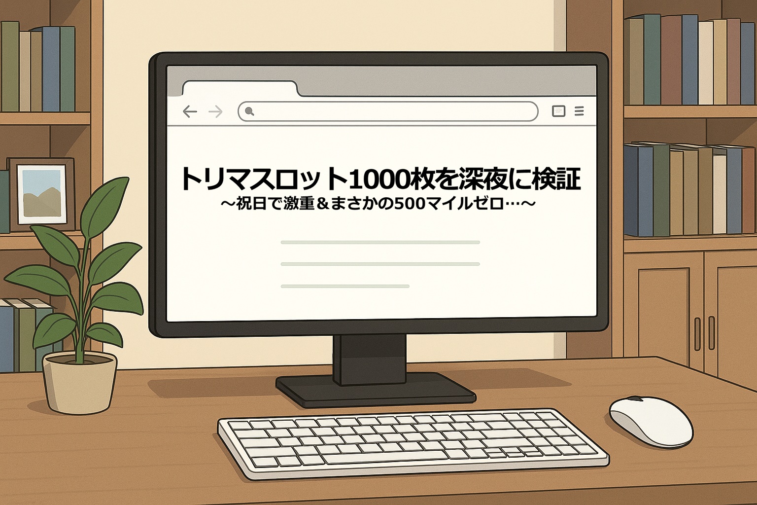 【実録】トリマスロット1000枚（200回）｜祝日深夜に回したら“激重＋大下振れ”の地獄回だった…