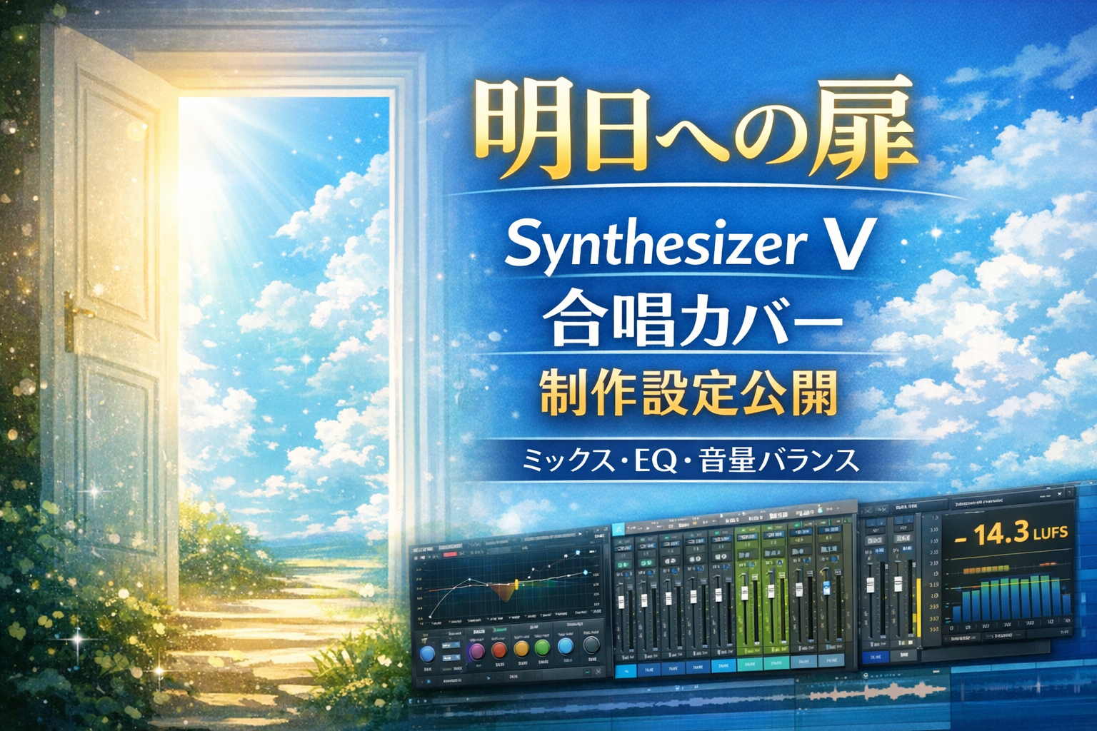 明日への扉｜Synthesizer V 合唱カバー制作設定公開