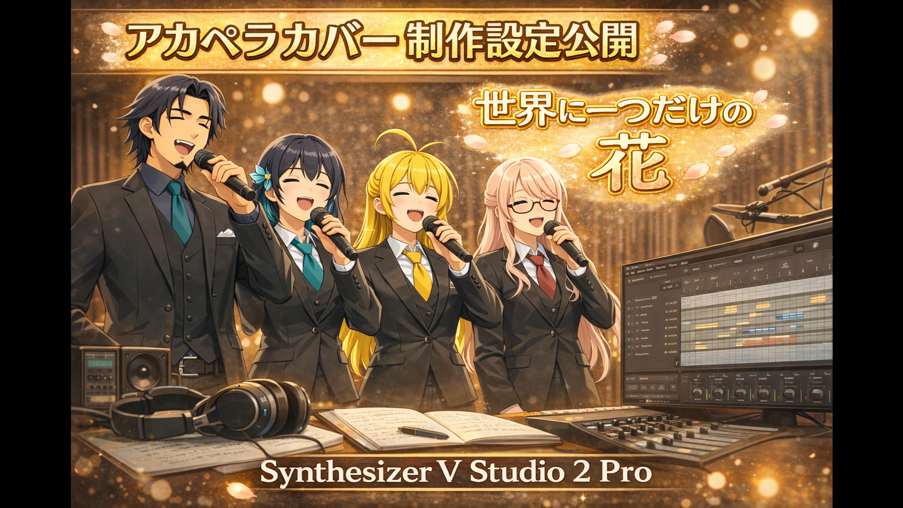 【アカペラカバー】世界に一つだけの花｜Synthesizer V Studio 2 Pro 制作設定公開