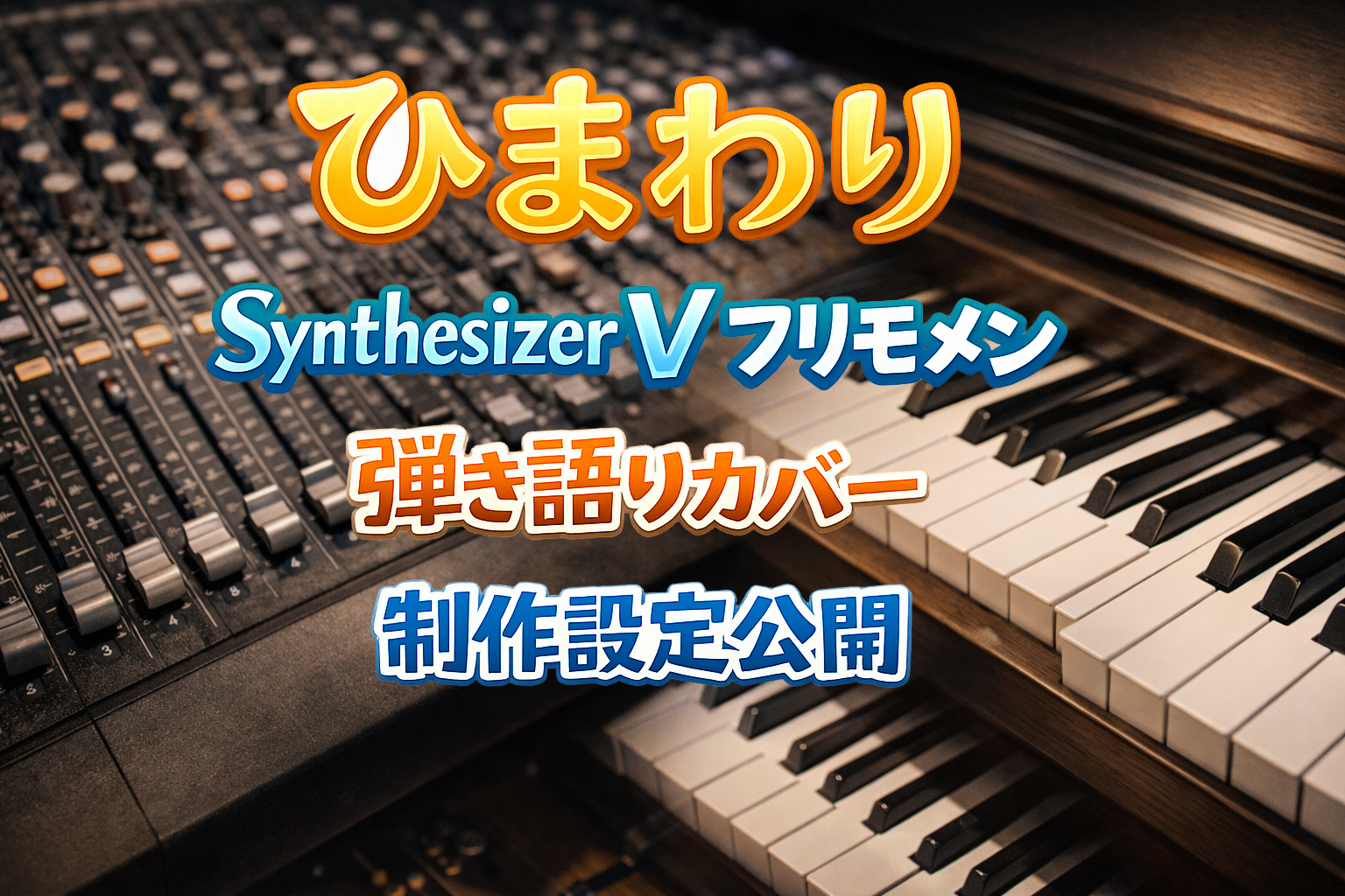 ひまわり｜Synthesizer V フリモメン 弾き語りカバー制作設定公開